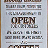 House Hotel Coffee Saloon